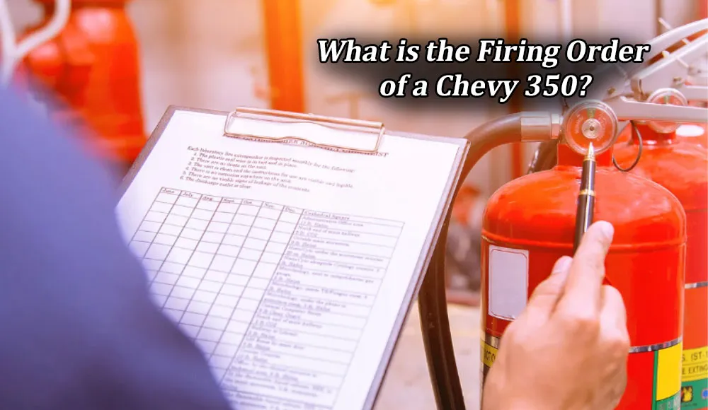 What is the Firing Order of a Chevy 350